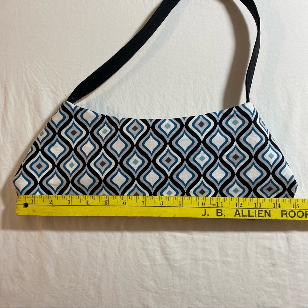 Handbags for hope patio purses fabric black white print snap button closure - Picture 4 of 8